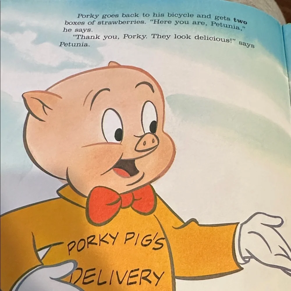 Vintage 1986 Porky Pig Counting Book Looney Tunes Hardcover Merrigold